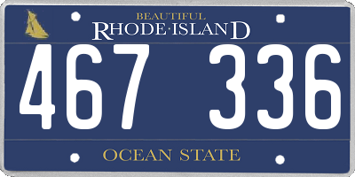 RI license plate 467336