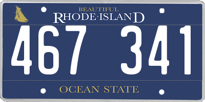 RI license plate 467341