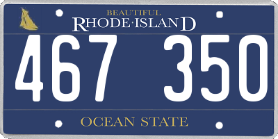 RI license plate 467350