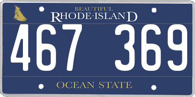 RI license plate 467369