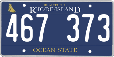 RI license plate 467373