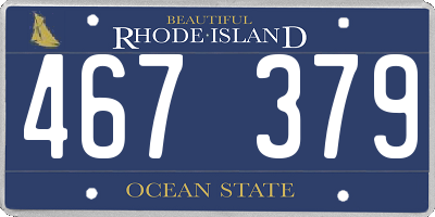 RI license plate 467379