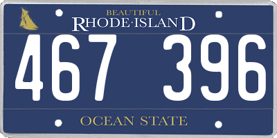 RI license plate 467396