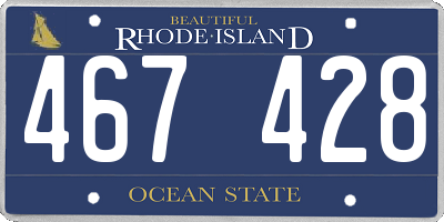 RI license plate 467428