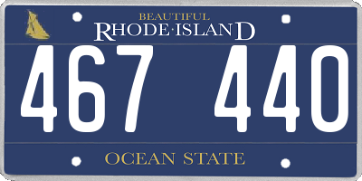 RI license plate 467440