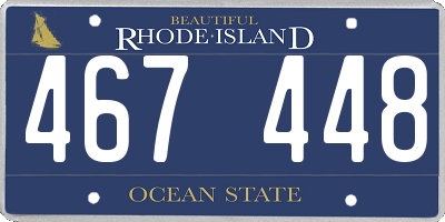 RI license plate 467448