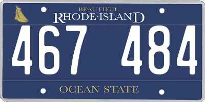 RI license plate 467484