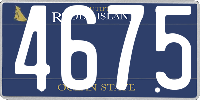 RI license plate 4675