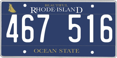 RI license plate 467516