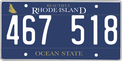 RI license plate 467518