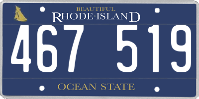 RI license plate 467519