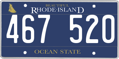 RI license plate 467520