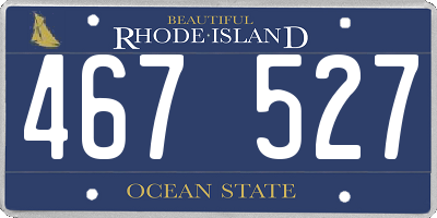 RI license plate 467527