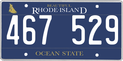 RI license plate 467529