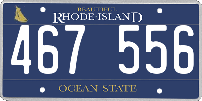RI license plate 467556