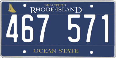 RI license plate 467571