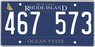 RI license plate 467573