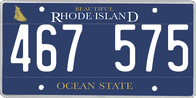 RI license plate 467575
