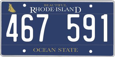 RI license plate 467591