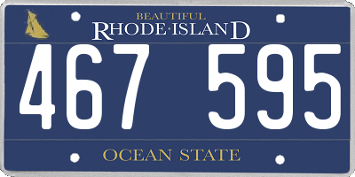 RI license plate 467595