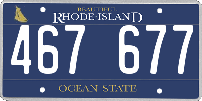 RI license plate 467677