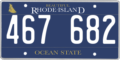 RI license plate 467682