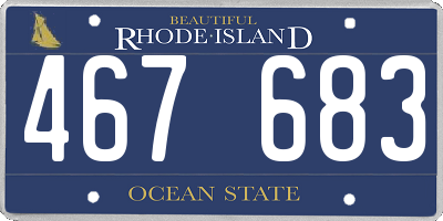 RI license plate 467683