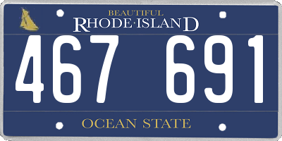 RI license plate 467691