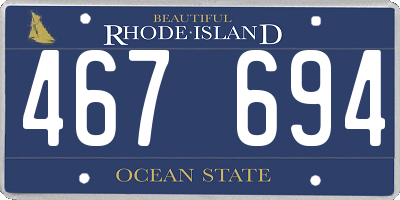 RI license plate 467694