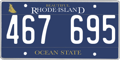 RI license plate 467695