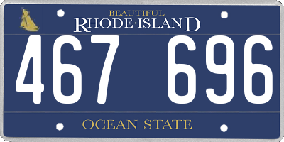 RI license plate 467696