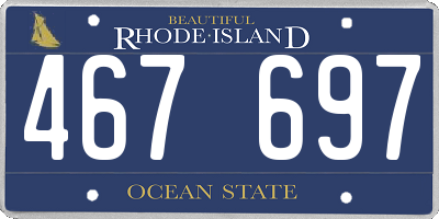 RI license plate 467697
