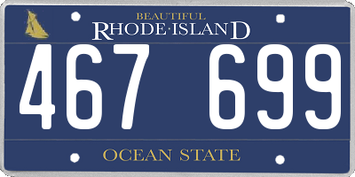 RI license plate 467699