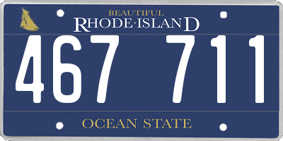 RI license plate 467711