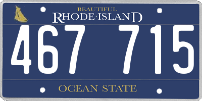 RI license plate 467715