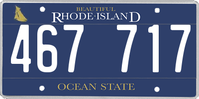 RI license plate 467717