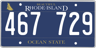 RI license plate 467729