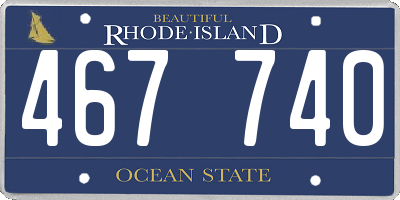 RI license plate 467740