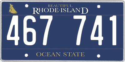 RI license plate 467741