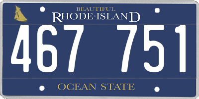 RI license plate 467751