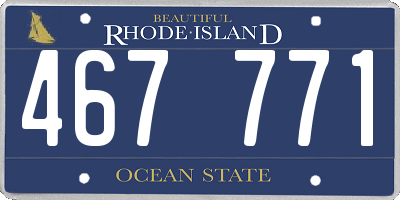 RI license plate 467771
