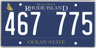 RI license plate 467775
