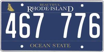 RI license plate 467776