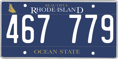 RI license plate 467779