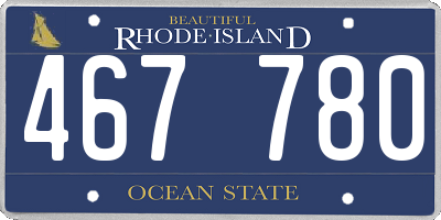 RI license plate 467780
