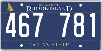 RI license plate 467781