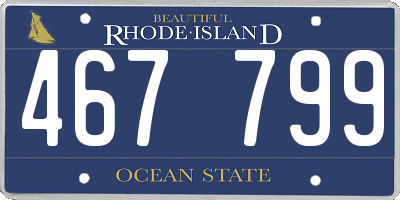 RI license plate 467799