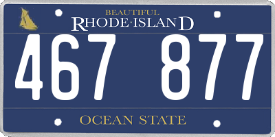 RI license plate 467877