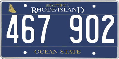 RI license plate 467902