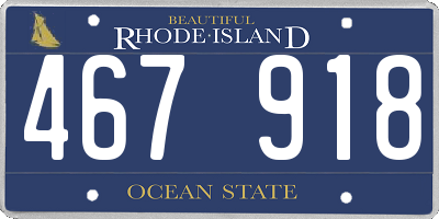 RI license plate 467918